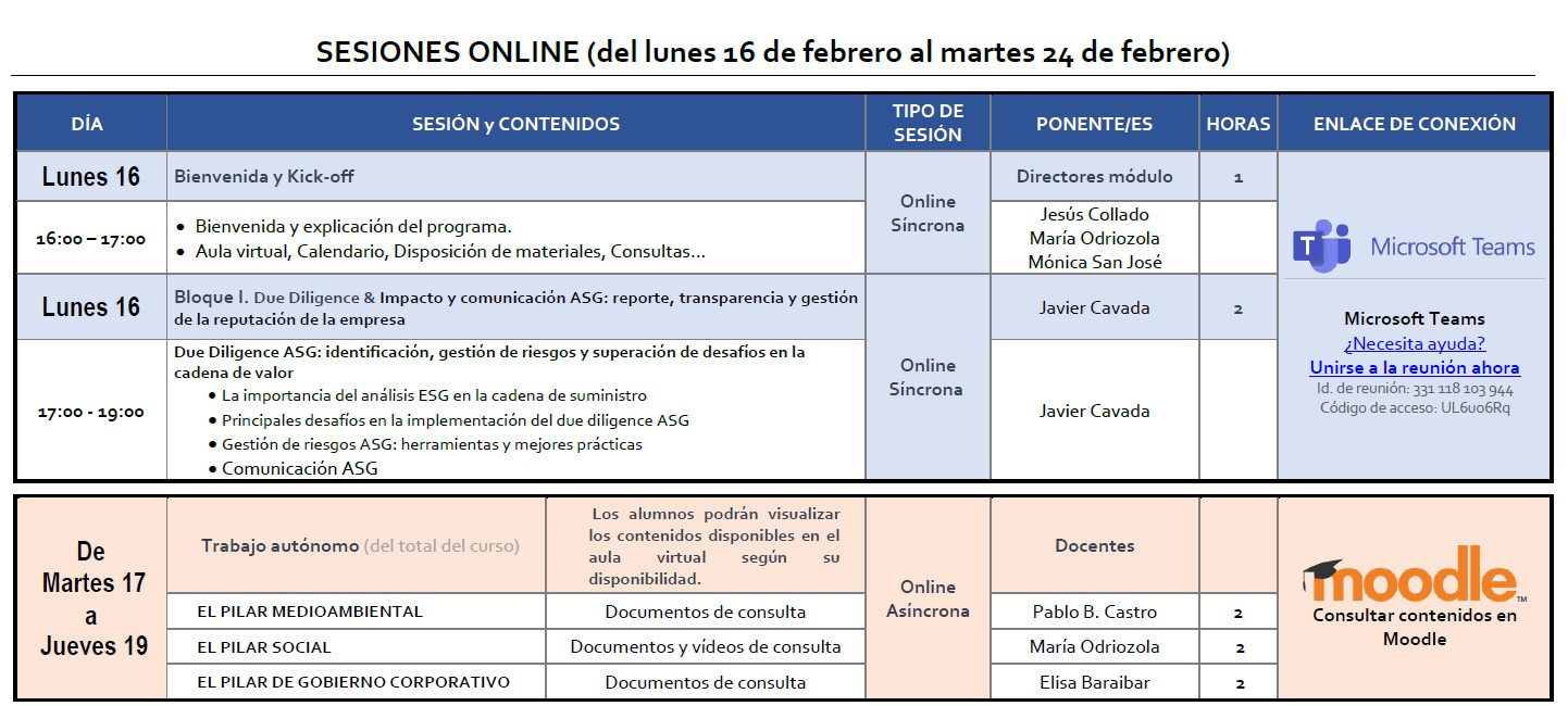 Sesión online